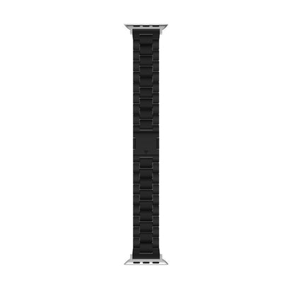 For Apple Watch 46mm / 49mm / 45mm / 44mm Candy Three-bead Magnetic Buckle PC Watch Band(Black) by bashfashion