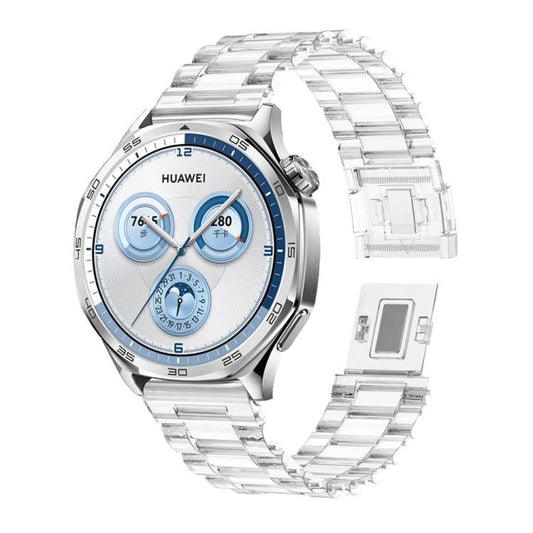 For Samsung Galaxy Watch 7 40mm / 44mm Candy Three Beads Magnetic Buckle Watch Band(Transparent) by bashfashion