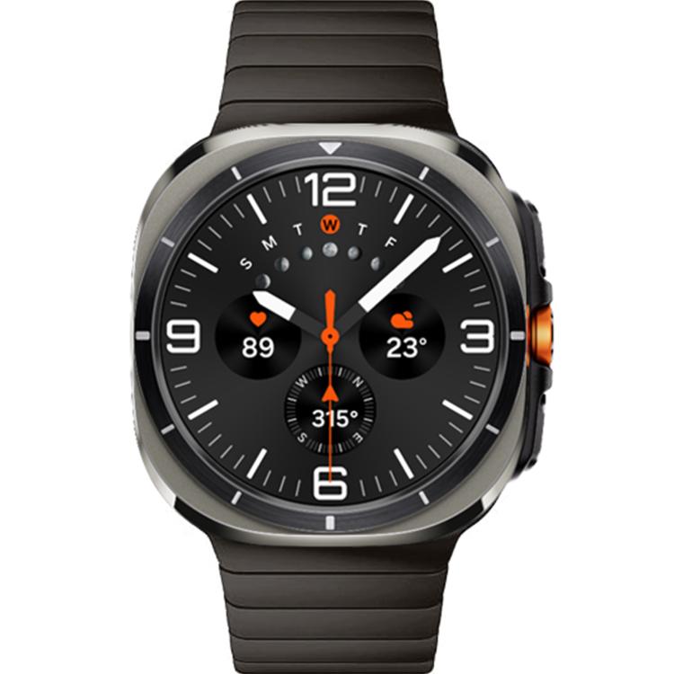 For Samsung Galaxy Watch Ultra 47mm / Ultra 2025 One-bead Butterfly Buckle Stainless Steel Watch Band(Grey) by bashfashion