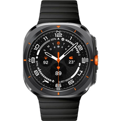 For Samsung Galaxy Watch Ultra 47mm / Ultra 2025 One-bead Butterfly Buckle Stainless Steel Watch Band(Black) by bashfashion