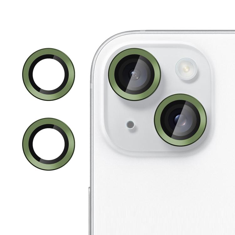 For iPhone 14 Kalebol No Flicker Ultra-Thin Individual Camera Lens Tempered Glass Film(Cangling Green) by Kalebol