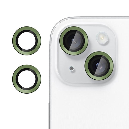 For iPhone 14 Kalebol No Flicker Ultra-Thin Individual Camera Lens Tempered Glass Film(Cangling Green) by Kalebol