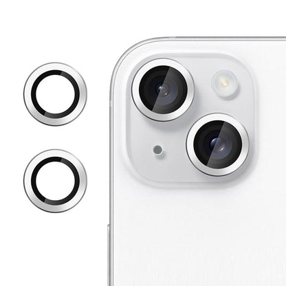 For iPhone 13 mini Kalebol No Flicker Ultra-Thin Individual Camera Lens Tempered Glass Film(Silver) by Kalebol