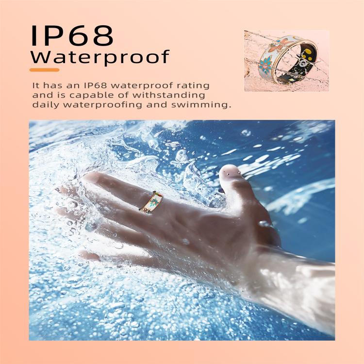 R18 SIZE 8 Smart Ring, Support Heart Rate / Blood Oxygen / Sleep / Care For Faimilies(Rose Gold) by bashfashion