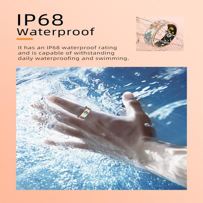 R18 SIZE 11 Smart Ring, Support Heart Rate / Blood Oxygen / Sleep / Care For Faimilies(Rose Gold) by bashfashion