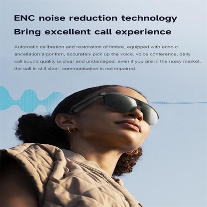 L01 Smart Glasses, Support AI Intelligent Translation / Bluetooth Call / Intelligent Noise Reduction(Orange) by bashfashion