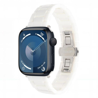 For Apple Watch 42mm / 41mm / 40mm / 38mm Tank Grain Ceramics Watch Band(White) by bashfashion