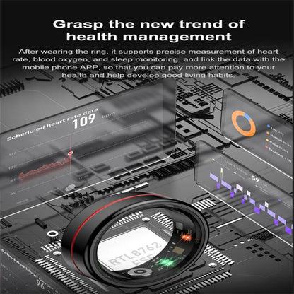 R04 SIZE 10 Smart Ring, Support Heart Rate / Blood Oxygen / Sleep Monitoring / Take Photos(Rose Gold) by bashfashion