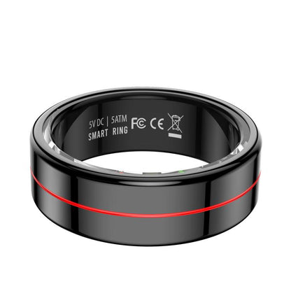 R04 SIZE 11 Smart Ring, Support Heart Rate / Blood Oxygen / Sleep Monitoring / Take Photos(Black) by bashfashion
