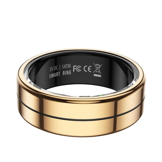 R04 SIZE 13 Smart Ring, Support Heart Rate / Blood Oxygen / Sleep Monitoring / Take Photos(Rose Gold) by bashfashion