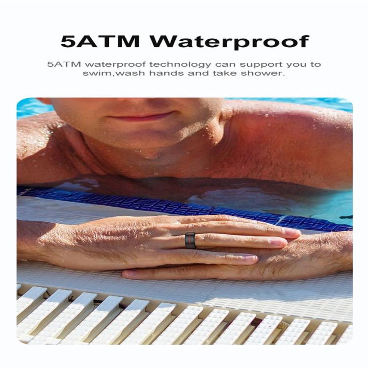 R04 SIZE 13 Smart Ring, Support Heart Rate / Blood Oxygen / Sleep Monitoring / Take Photos(Silver) by bashfashion