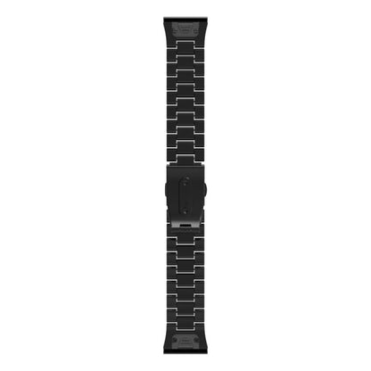 For Gamin 26mm Three Beads Plastic Quick Release Watch Band(Black) by bashfashion