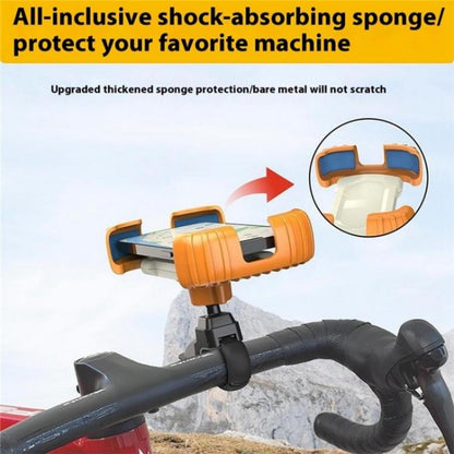 Z012 360 Degree Rotation Universal Cellphone Holder Motorcycle Bicycle Handlebar Phone Mount(Green) by bashfashion