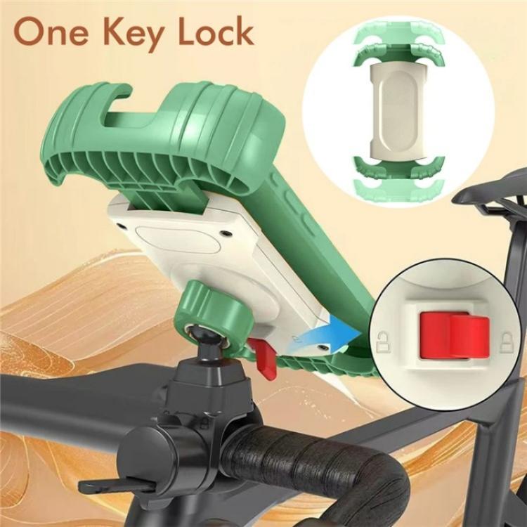 Z012 360 Degree Rotation Universal Cellphone Holder Motorcycle Bicycle Handlebar Phone Mount(Green) by bashfashion