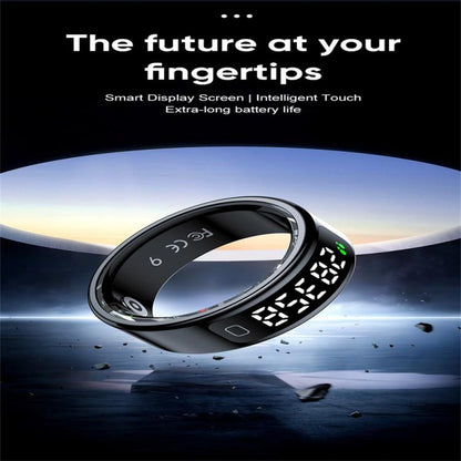 R11C SIZE 9 Smart Ring, Support Heart Rate / Blood Oxygen / Sleep Monitoring / Multiple Sport Modes(Black) by bashfashion