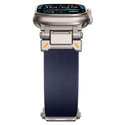 For Apple Watch 46mm / 49mm / 45mm / 44mm Explorer Polyester Nylon Watch Band(Titanium Blue) by bashfashion