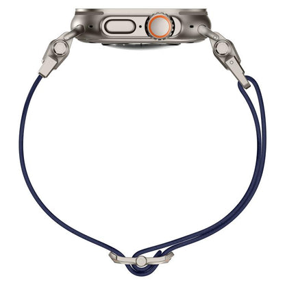 For Apple Watch 46mm / 49mm / 45mm / 44mm Explorer Polyester Nylon Watch Band(Titanium Blue) by bashfashion