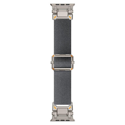 For Apple Watch 46mm / 49mm / 45mm / 44mm Explorer Polyester Nylon Watch Band(Titanium Gray) by bashfashion