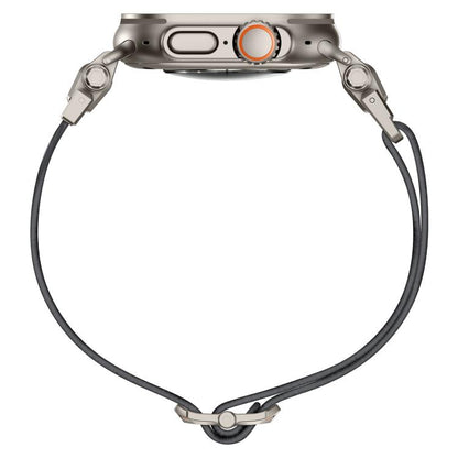 For Apple Watch 46mm / 49mm / 45mm / 44mm Explorer Polyester Nylon Watch Band(Titanium Gray) by bashfashion