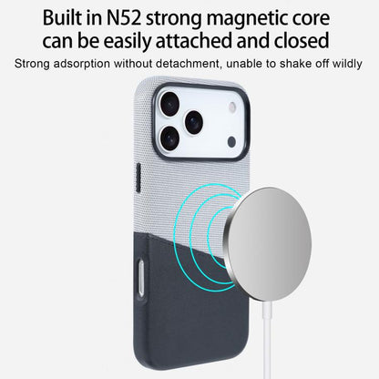 For iPhone Air Kalebol Cloth Textue Stitching Card Slot Magnetic Phone Case(Orange) by Kalebol