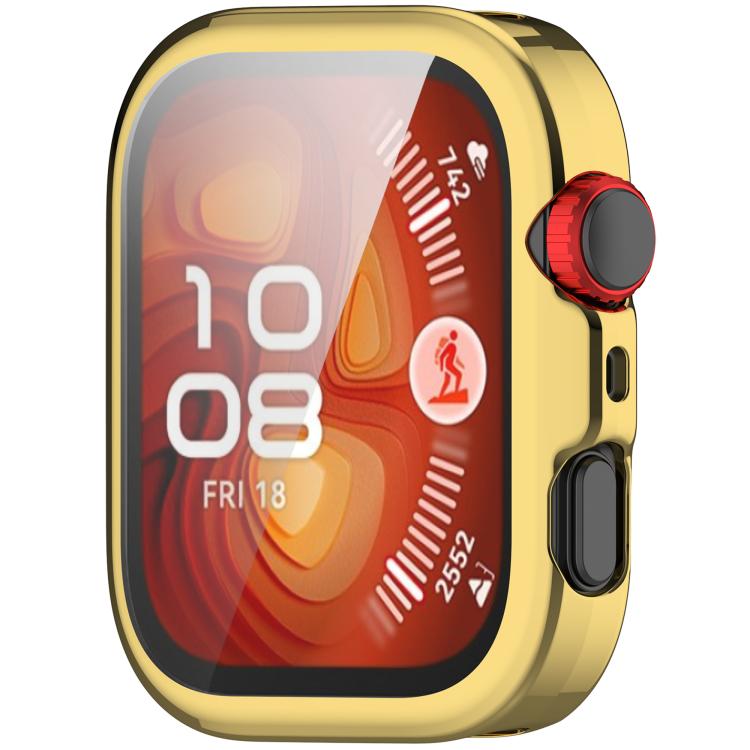 For Huawei Watch Fit 4 Pro Electroplated TPU Full Coverage Watch Protective Case(Gold) by bashfashion