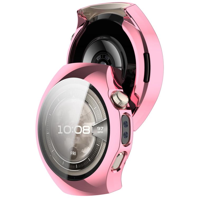 For Huawei Watch 5 42mm Electroplated TPU Full Coverage Watch Protective Case(Pink) by bashfashion