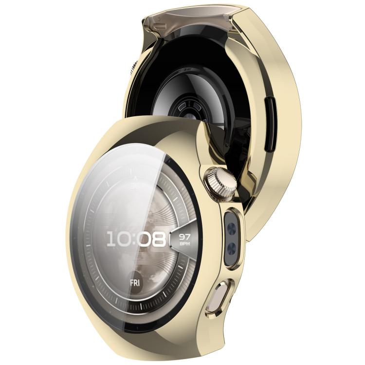 For Huawei Watch 5 46mm Electroplated TPU Full Coverage Watch Protective Case(Light Gold) by bashfashion