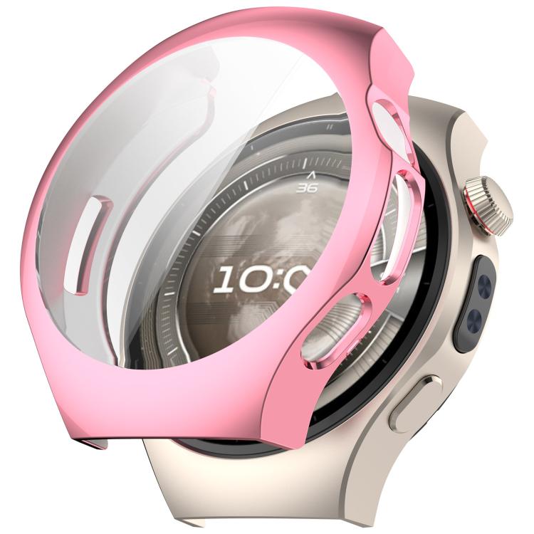 For Huawei Watch 5 46mm Electroplated TPU Full Coverage Watch Protective Case(Pink) by bashfashion