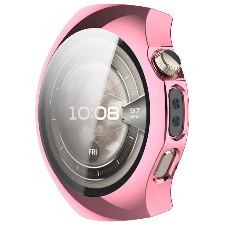 For Huawei Watch 5 46mm Electroplated TPU Full Coverage Watch Protective Case(Pink) by bashfashion