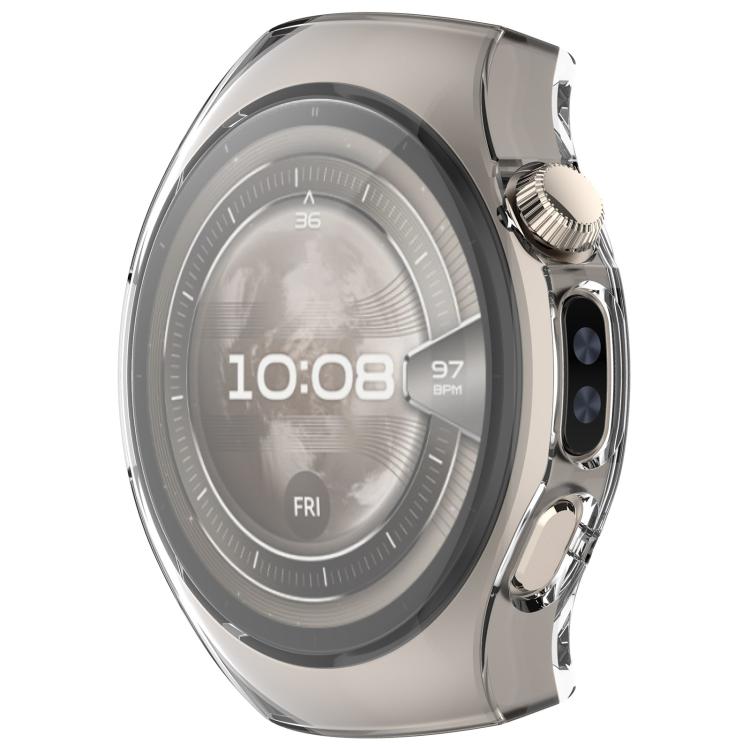 For Huawei Watch 5 46mm Electroplated TPU Full Coverage Watch Protective Case(Transparent) by bashfashion
