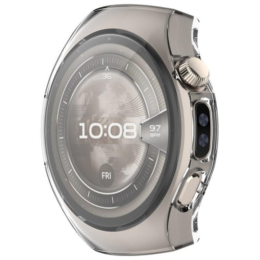 For Huawei Watch 5 46mm Electroplated TPU Full Coverage Watch Protective Case(Transparent) by bashfashion