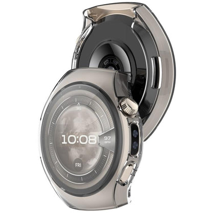 For Huawei Watch 5 46mm Electroplated TPU Full Coverage Watch Protective Case(Transparent) by bashfashion