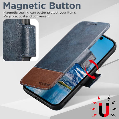 For iPhone Air Suteni Q06 2-in-1 Multi-function Detachable Wallet MagSafe Phone Case(Blue) by Suteni