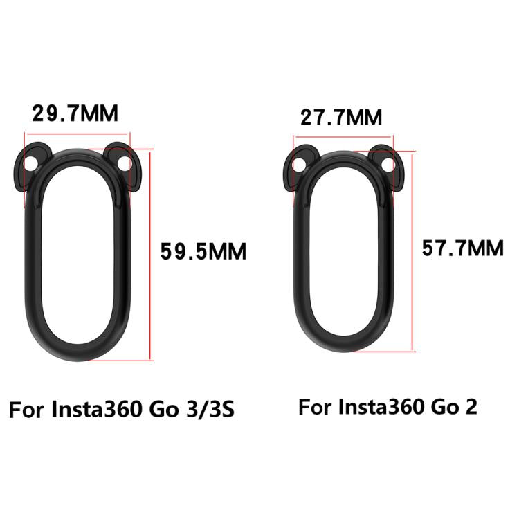 For Insta 360 Go 2 Solid Color Silicone Protective Case(Black) by bashfashion