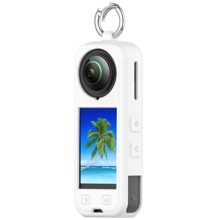 For Insta360 X5 Silicone Protective Case(White) by bashfashion