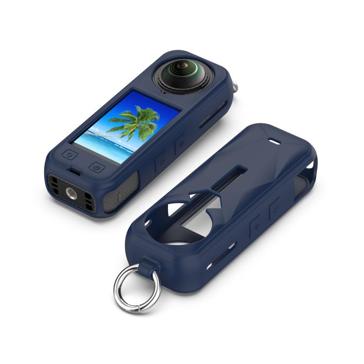 For Insta360 X5 Silicone Protective Case(Midnight Blue) by bashfashion