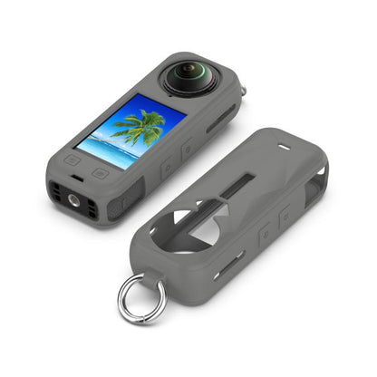 For Insta360 X5 Silicone Protective Case(Dark Gray) by bashfashion