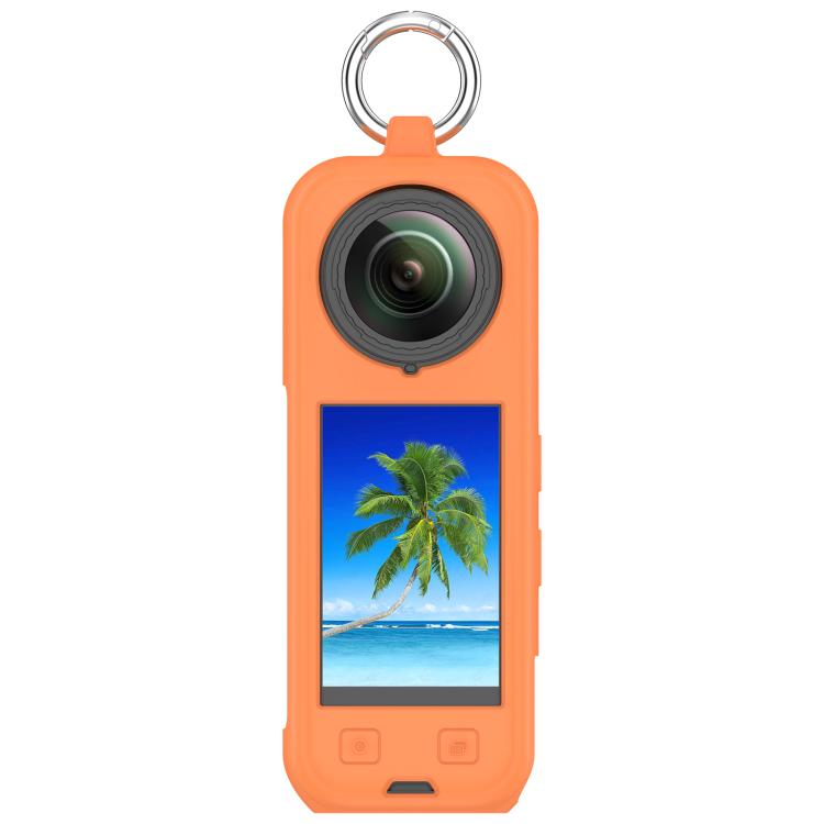For Insta360 X5 Silicone Protective Case(Orange) by bashfashion