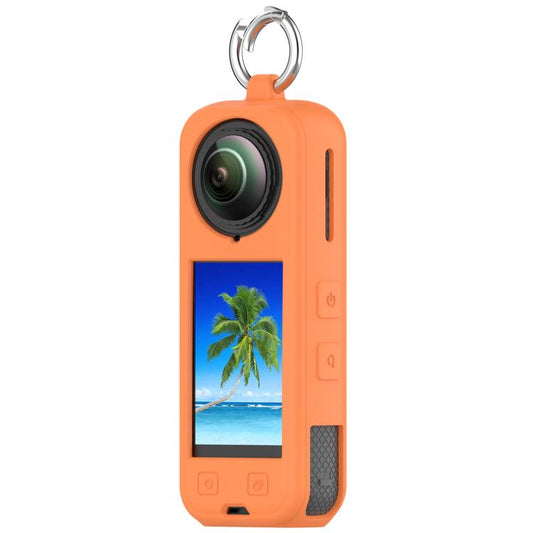 For Insta360 X5 Silicone Protective Case(Orange) by bashfashion