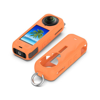 For Insta360 X5 Silicone Protective Case(Orange) by bashfashion
