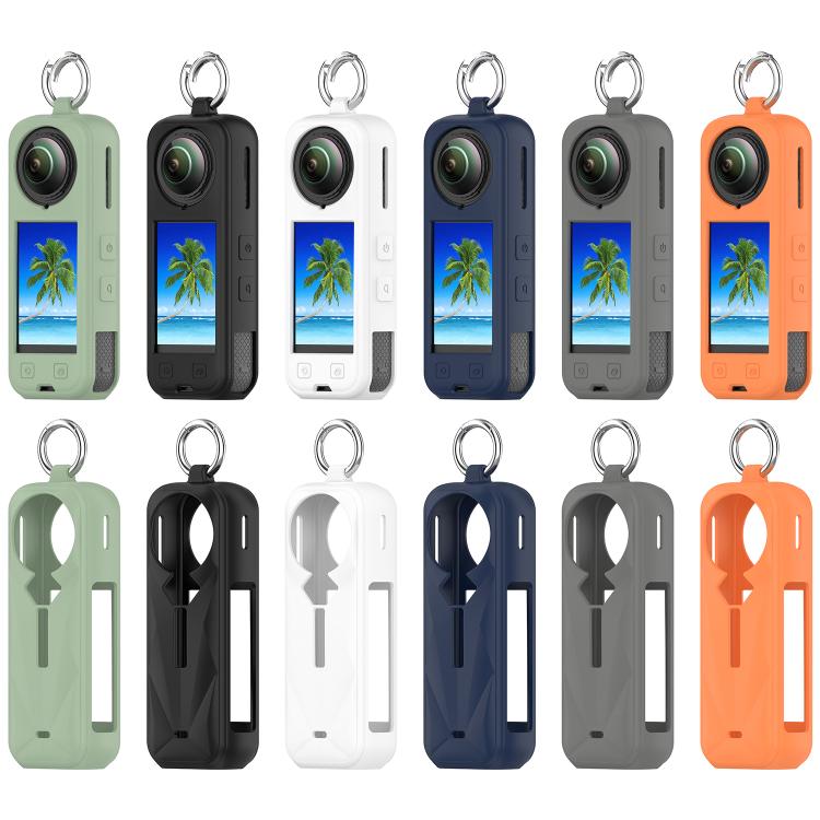 For Insta360 X5 Silicone Protective Case(White) by bashfashion