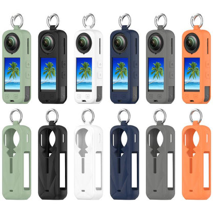 For Insta360 X5 Silicone Protective Case(Dark Gray) by bashfashion