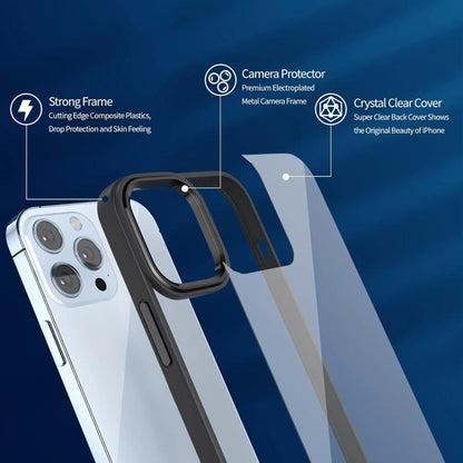 For iPhone 16 Pro Max Kalebol Gold Shield PC Hybrid TPU Phone Case(Black) by Kalebol