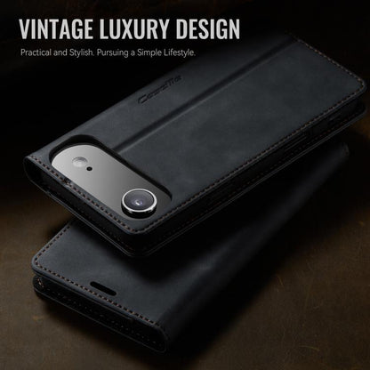 For iPhone Air CaseMe 033 Calf Leather Lining Microfibre RFID Blocking Phone Case(Black) by CaseMe