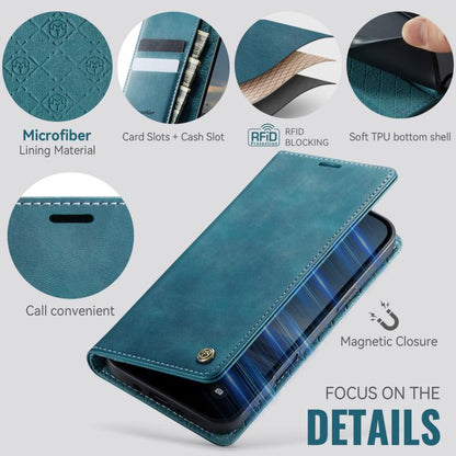 For iPhone Air CaseMe 033 Calf Leather Lining Microfibre RFID Blocking Phone Case(Green) by CaseMe