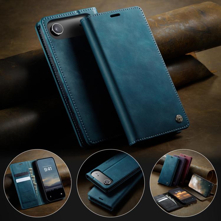 For iPhone Air CaseMe 033 Calf Leather Lining Microfibre RFID Blocking Phone Case(Green) by CaseMe