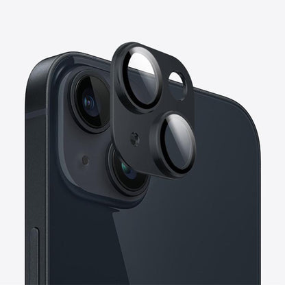 For iPhone 14 Plus Kalebol Armor Full-Coverage Metal Lens Ring Protector Film(Black) by Kalebol