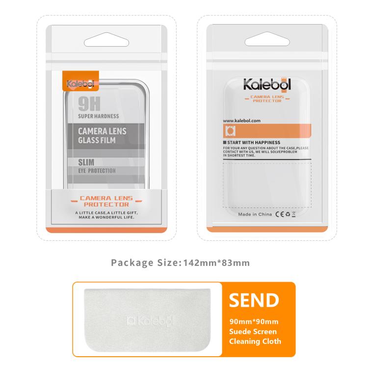 For iPhone 15 Kalebol Armor Full-Coverage Metal Lens Ring Protector Film by Kalebol