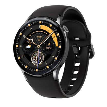 Sense 6 1.43 AMOLED Screen IP68 Waterproof Bluetooth Call Smartwatch Supports Health Monitoring(Black) by bashfashion