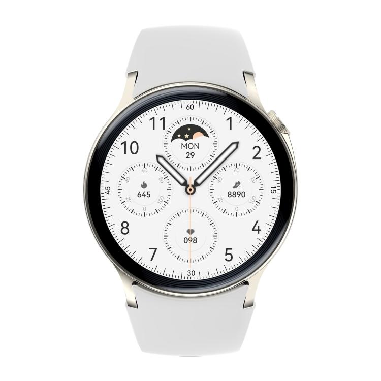 Sense 6 1.43 AMOLED Screen IP68 Waterproof Bluetooth Call Smartwatch Supports Health Monitoring(Starlight) by bashfashion